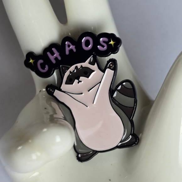 π¦ Chaos Raccoon Pin - Picture 3 of 6